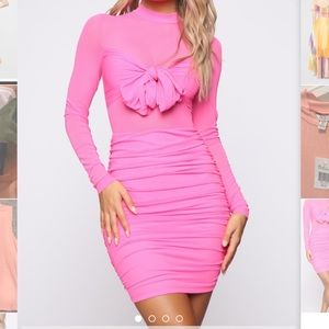 Fashion Nova Hot pink dress